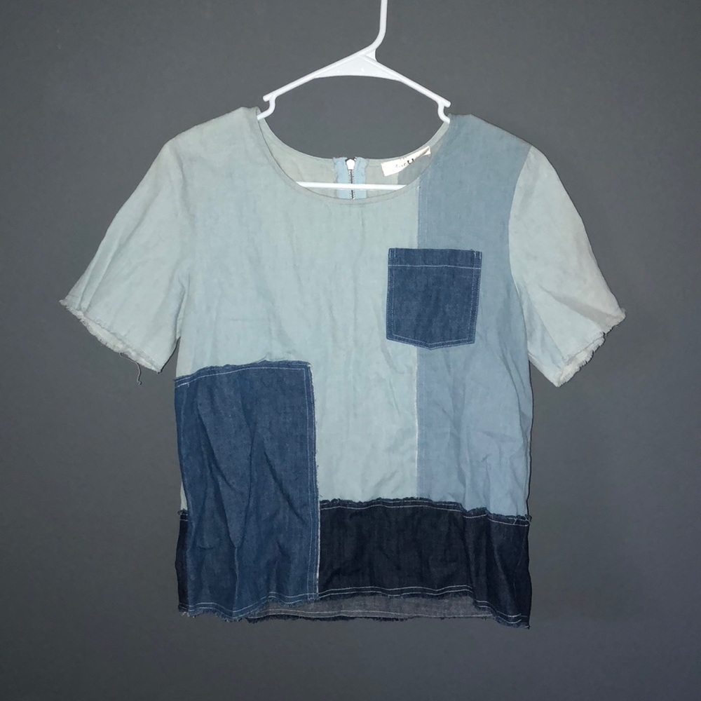 Denim patch shirt (bought in a boutique)